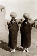 Zuni Women proudly Show Their Newest Pottery, 1930
