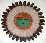 Zuni Native American Sun Face God design