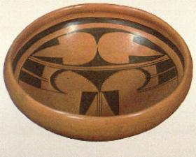 Hopi Pottery- black on red