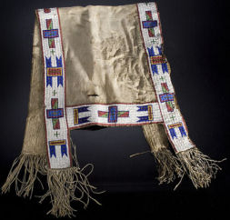 Sioux Native American Saddle Blanket, 1880